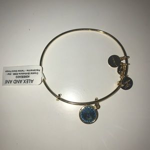Alex and ani blue gem bracelet